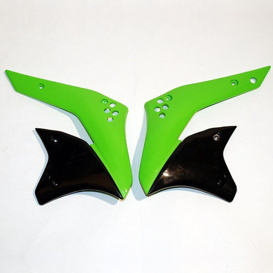 Ouies de radiateur - Noir Vert - UFO 250 KXF 2006-2008