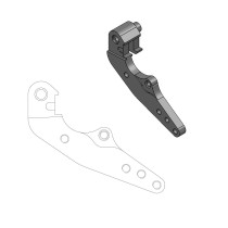 Patte de déport étrier origine pour disque 298mm Rally Dakar MOTO MASTER - Pour étrier avant MAGURA - HUSQVARNA