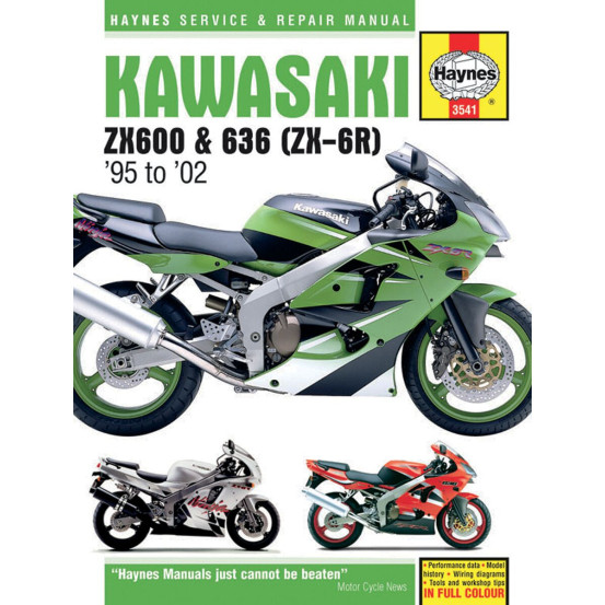 Manuel entretien et réparation HAYNES Kawasaki 600/636 ZX 1995-2002 en Anglais