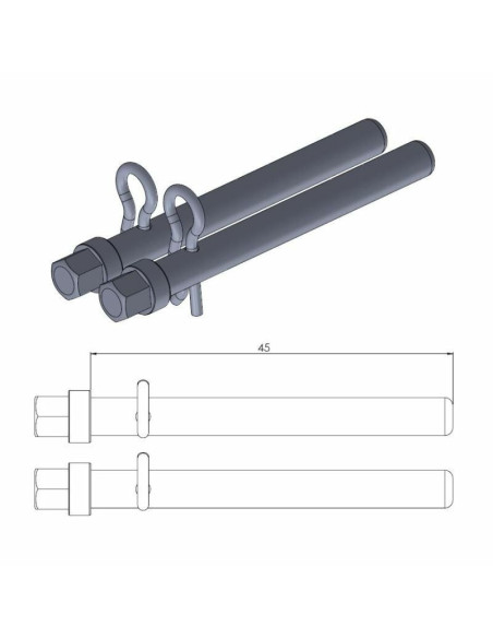 vis axe Moto Master de plaquette avant/arrière Aprilia/BMW/Ducati/KTM/Yamaha
