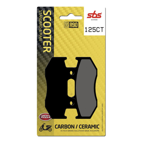 Plaquettes de frein SBS 125 CT Carbone Céramique