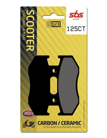 Plaquettes de frein SBS 125 CT Carbone Céramique