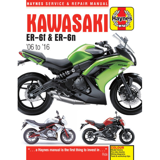 Manuel entretien et réparation HAYNES Kawasaki ER-6F ER-6N 2006-2016 en Anglais