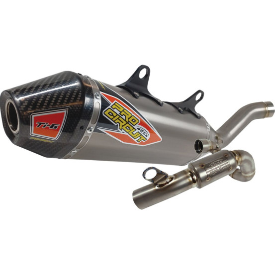 Ligne d'échappement Pro circuit TI-6 Titane Carbone Ktm 250 SXF Husqvarna 250 FC 2023-2024