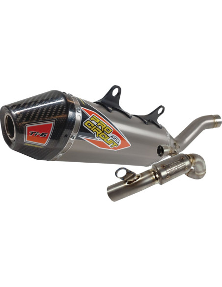 Ligne d'échappement Pro circuit TI-6 Titane Carbone Ktm 250 SXF Husqvarna 250 FC 2023-2024