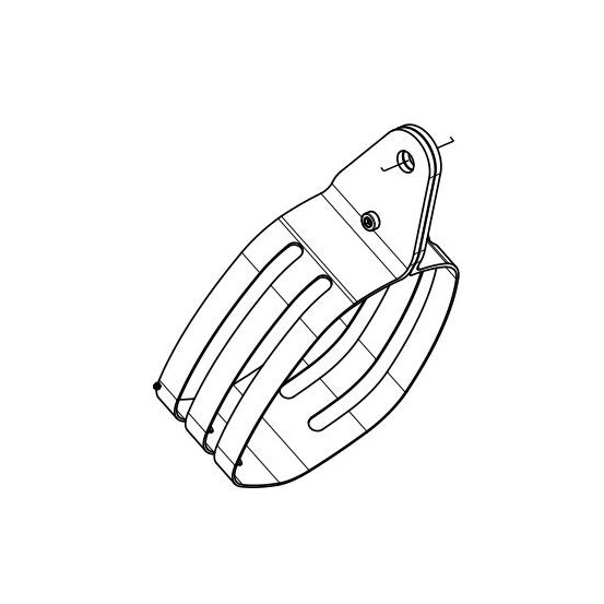 Collier de fixation Carbone pour silencieux AKRAPOVIC P-MCTW9