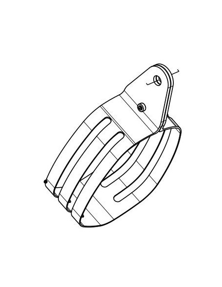 Collier de fixation Carbone pour silencieux AKRAPOVIC P-MCTW9