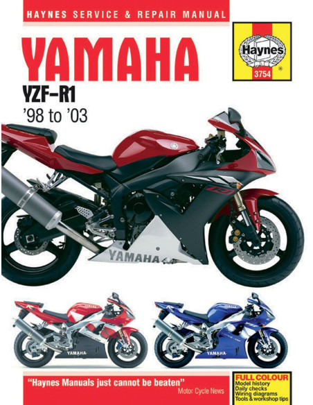 Manuel entretien et réparation HAYNES Yamaha YZF-R1 1998-2003 en Anglais