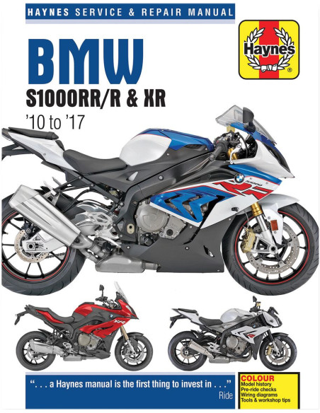 Manuel entretien et réparation HAYNES BMW S1000RR XR 2010-2017 en Anglais
