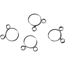 Kit 4 colliers de serrage durite FUEL STAR 8,3mm gris