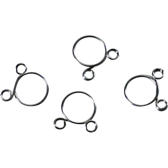 Kit 4 colliers de serrage durite FUEL STAR 8,3mm gris