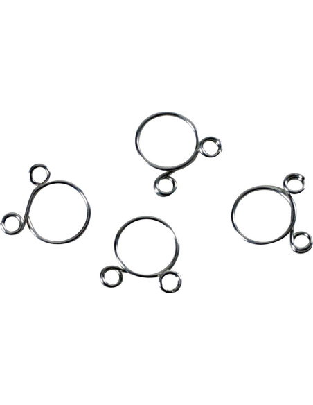 Kit 4 colliers de serrage durite FUEL STAR 8,3mm gris