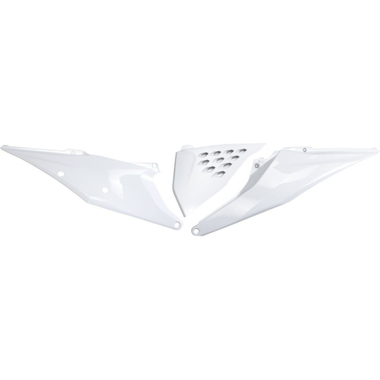 Plaques latérales ventilées - Blanc - UFO KTM SX SX-F 2019-2021