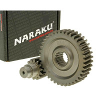 Transmission secondaire allongée 14/39 +10% NARAKU Keeway 125 Fact 2008 MuZ 125 Moskito 2002
