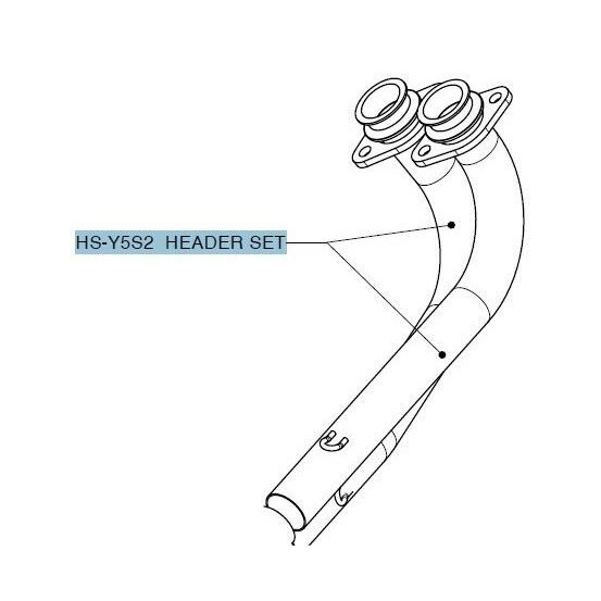 Raccords collecteur AKRAPOVIC Inox HS-Y5S2