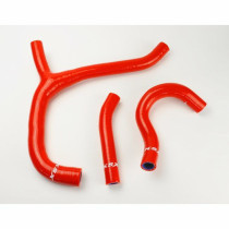 Durites de radiateur KSX renforcées silicone Honda 250 CRF-R/X/L 2014-2015 Raccord Y Rouge