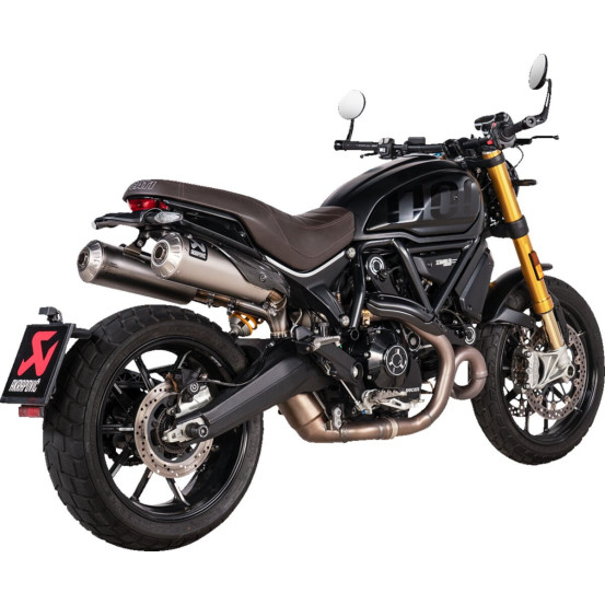 Silencieux AKRAPOVIC Titane DUCATI 1100 Scrambler 2021-2022