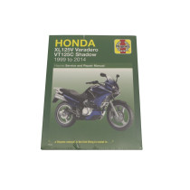 Manuel entretien et réparation HAYNES Honda 125 XLV Varadero 125 VTC Shadow 1999-2014 en Anglais