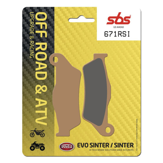 Plaquettes de frein SBS 671 RSI Sinter - Evo Sinter
