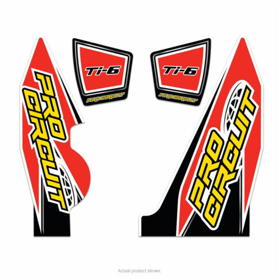 Stickers silencieux Pro Circuit Ti-6 Yamaha 250 YZ-F