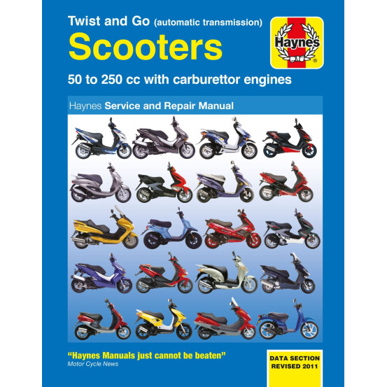 Manuel entretien et réparation HAYNES Scooter 50 a 250cc avec carburateur en Anglais