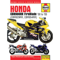 Manuel entretien et réparation HAYNES Honda 929/954 CBR 2000-2003 en Anglais