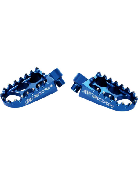 Repose pieds SCAR Standard Yamaha YZ/YZF GAS GAS 250/300 EC Bleu