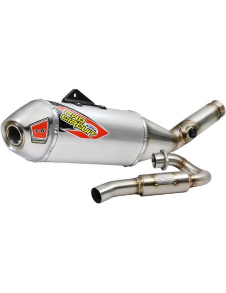 Ligne d'échappement PRO CIRCUIT T-6 acier alu Kawasaki 450 KXF 2019-2020