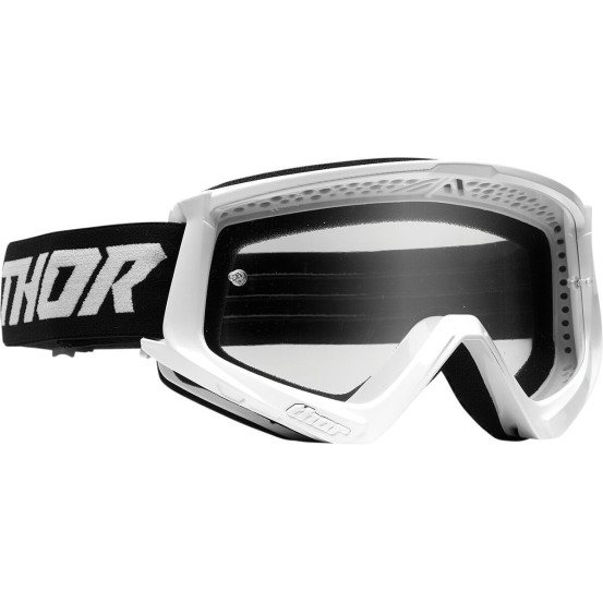Masque cross Thor Combat - Blanc Noir