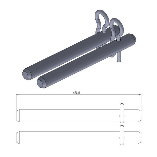 Kit axe de plaquettes de frein Moto Master avec goupille