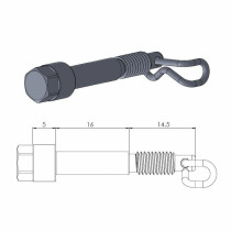 vis axe Moto Master de plaquette arrière GASGAS 50 MC Husqvarna 50 TC KTM 50/65 SX