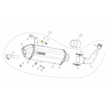 Rondelle de montage AKRAPOVIC P-DR4