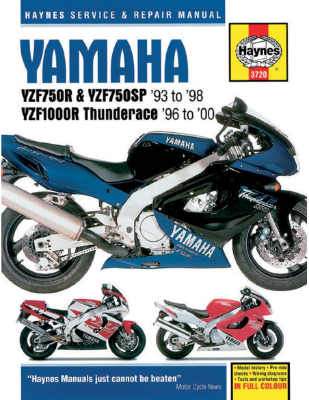 Manuel entretien et réparation HAYNES Yamaha 750 YFZR 1993-1998 1000 YZF 1996-2000 en Anglais