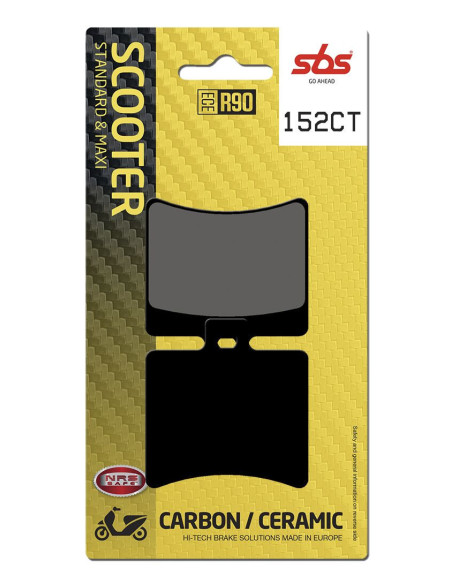 Plaquettes de frein SBS 152 CT Carbone Céramique