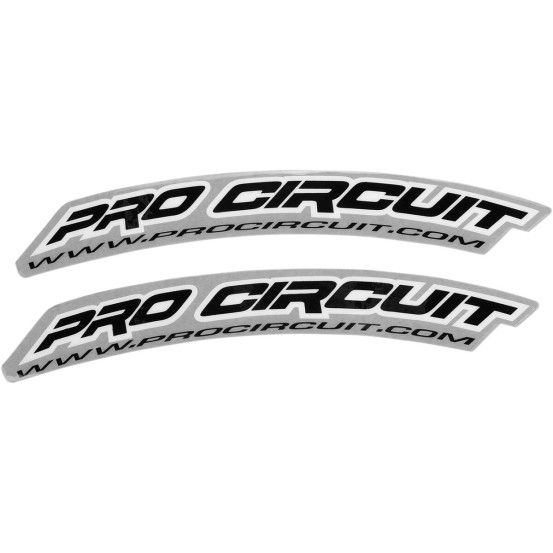 Stickers garde boue avant Pro Circuit noir