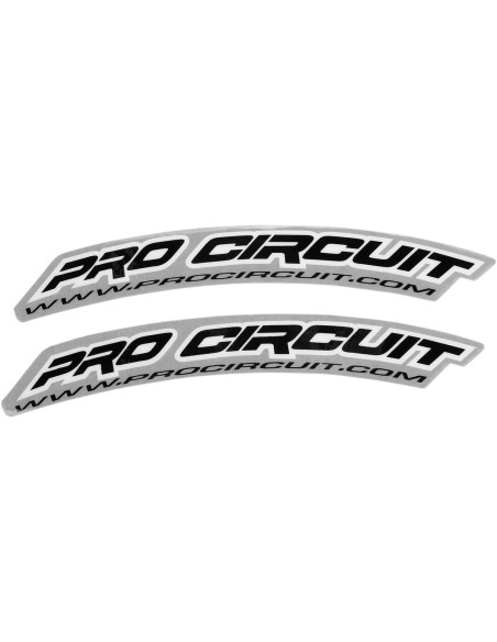 Stickers garde boue avant Pro Circuit noir