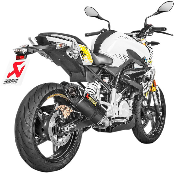 Ligne complète AKRAPOVIC Racing Line Inox/Carbone BMW G 310 R 2016-2023 - GS 2017-2023