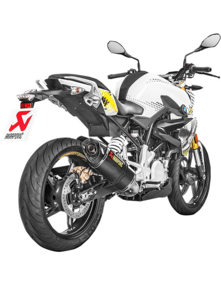 Ligne complète AKRAPOVIC Racing Line Inox/Carbone BMW G 310 R 2016-2023 - GS 2017-2023