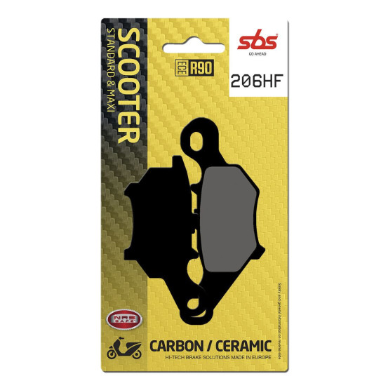 Plaquettes de frein SBS 206 HF Céramique