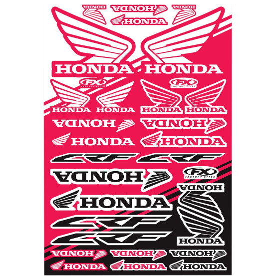 Planche d’autocollants Honda CR Factory Effex