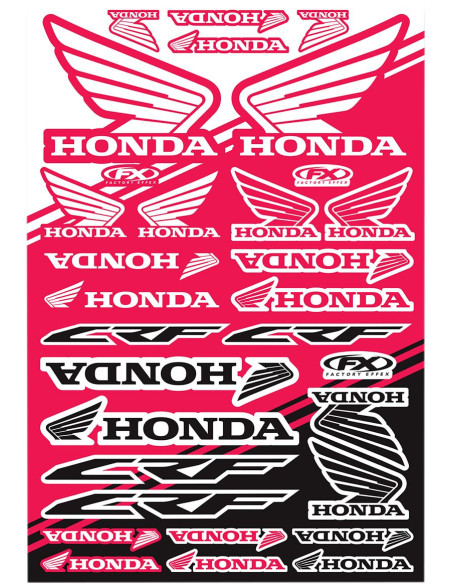 Planche d’autocollants Honda CR Factory Effex