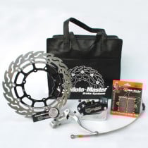 Kit frein avant complet supermotard MOTO MASTER - Disque Flame 320mm - KAWASAKI 125 / 250 KX 250 / 450 KXF (sans éclairage)