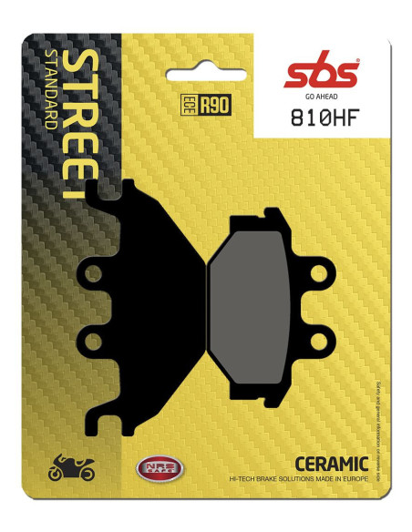 Plaquettes de frein SBS 810 HF Céramique
