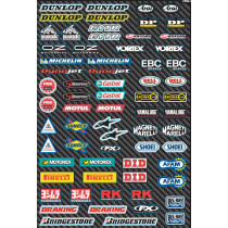 Planche d’autocollants mini sponsor Factory Effex