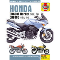 Manuel entretien et réparation HAYNES Honda 600 CBF Hornet 1998-2006 600CBF 2004-2006 en Anglais