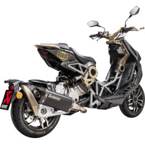 Silencieux AKRAPOVIC Inox noir ITALJET 125 - 200 Dragster 2020-2022