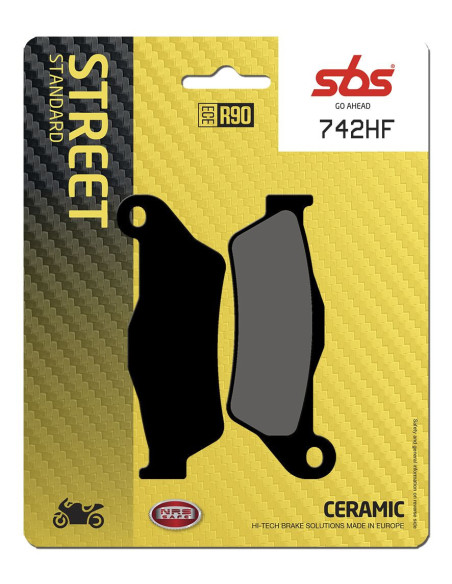Plaquettes de frein SBS 742 HF Céramique