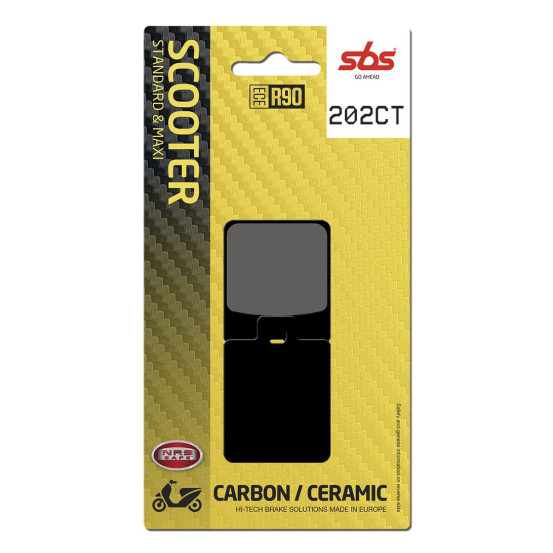 Plaquettes de frein SBS 202 CT Carbone Céramique