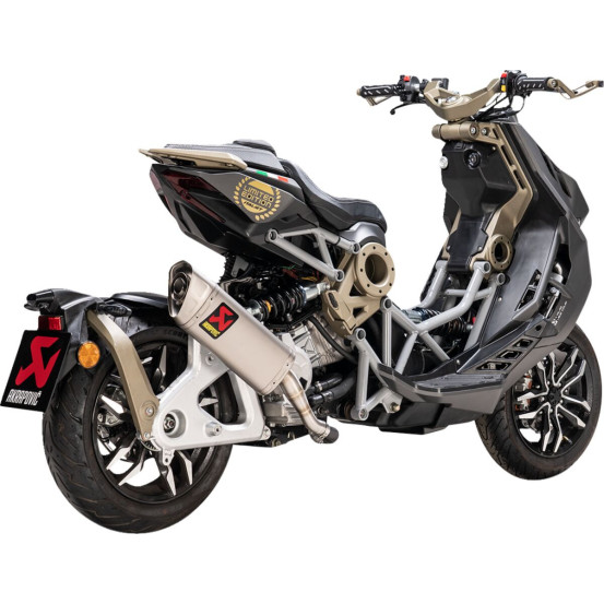 Silencieux AKRAPOVIC Titane ITALJET 125 - 200 Dragster 2020-2022