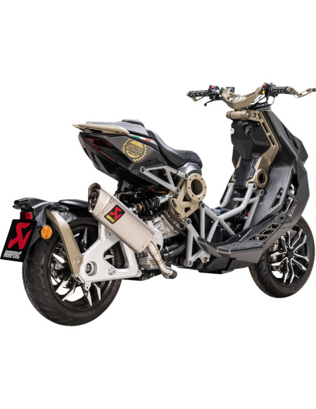Silencieux AKRAPOVIC Titane ITALJET 125 - 200 Dragster 2020-2022